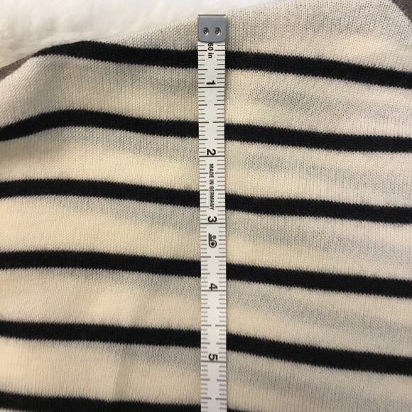 Tory Burch Grey Striped Wool Sweater - Picture 12 of 13